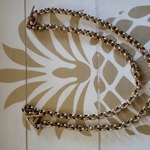 2 Ralph Lauren rolo style chains with toggle clasp